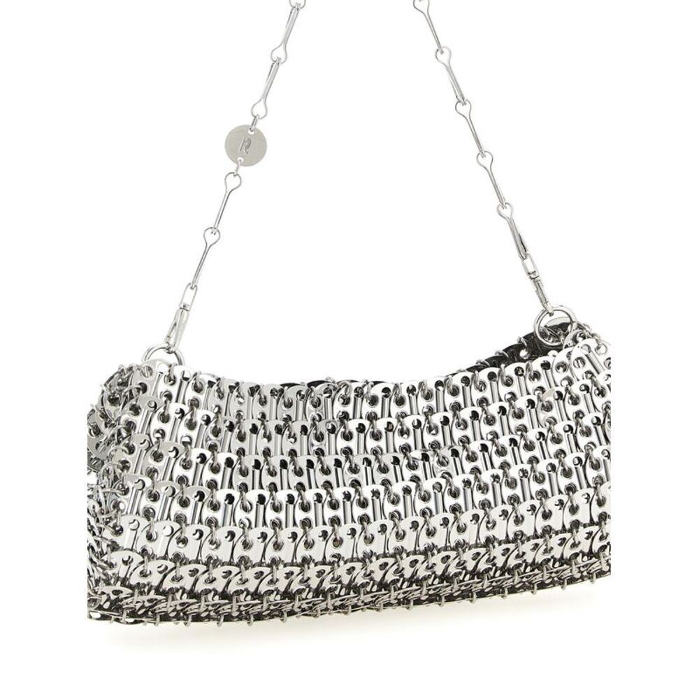 Paco Rabanne Silver Brass Clutch Women's Bag - Picture 3 of 4